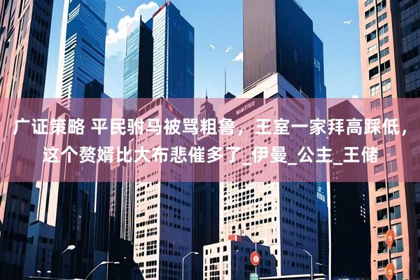 广证策略 平民驸马被骂粗鲁，王室一家拜高踩低，这个赘婿比大布悲催多了_伊曼_公主_王储