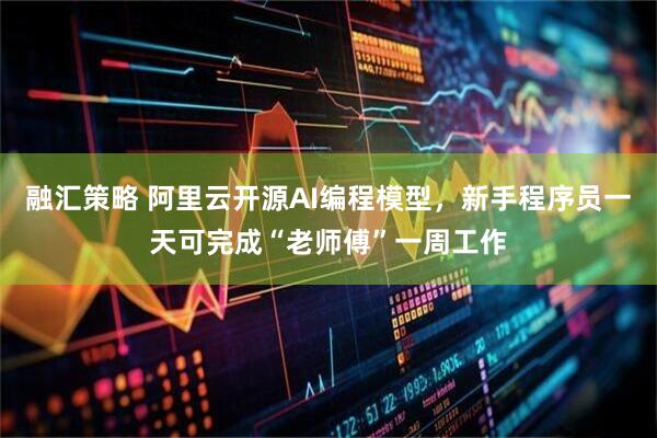 融汇策略 阿里云开源AI编程模型，新手程序员一天可完成“老师傅”一周工作