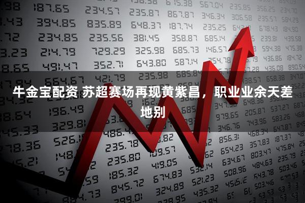 牛金宝配资 苏超赛场再现黄紫昌，职业业余天差地别
